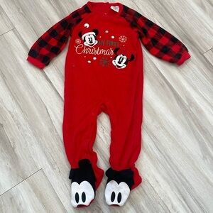 Disney Baby Christmas Onesie Mickey Mouse
